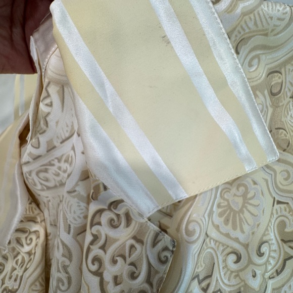 ESCADA vintage blouse in soft shades of ivory & cream, S - Picture 11 of 13